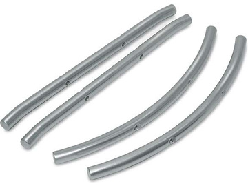 Traxxas Bumpers, 6061-T6, brushed aluminum (f&r) Traxxas Bumpers, 6061-T6, brushed aluminum (f&r) / TRA4935X
