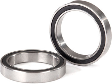 Traxxas Ball bearings, black rubber sealed (17x23x4mm) (2) / TRA5098A