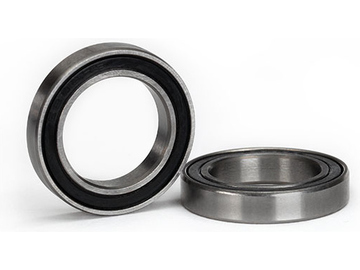Traxxas Ball bearings, black rubber sealed (15x24x5mm) (2) / TRA5106A