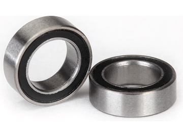 Traxxas Ball bearings, black rubber sealed (5x8x2.5mm) (2) / TRA5114A