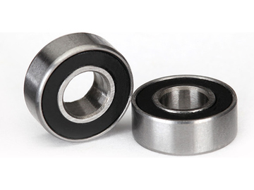 Traxxas Ball bearings, black rubber sealed 5x11x4mm (2) / TRA5116A