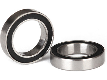 Traxxas Ball bearings, black rubber sealed (12x18x4mm) (2) / TRA5120A