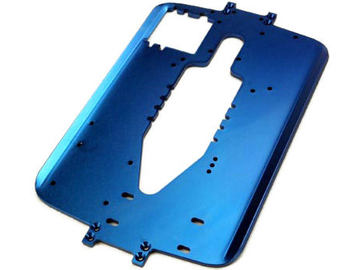 Traxxas Chassis, 6061-T6 aluminum (4.0mm) (blue) / TRA5122R