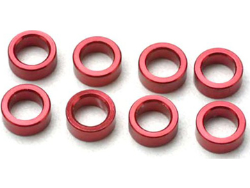 Traxxas distanční kroužek hliník červený (8) / TRA5133