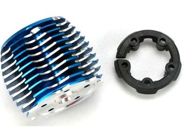 Traxxas Cooling head, PowerTune (TRX 2.5 and 2.5R)/ head protector (plastic) / TRA5237