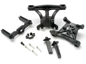 Traxxas Body mounts, front & rear/ body mount posts, front & rear (1) / TRA5314