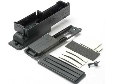 Traxxas Electronics box, right/ box cover/ charge jack plug (rubber)/ foam padding / TRA5324