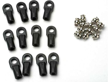 Traxxas Rod ends, Revo (large) with hollow balls (12) / TRA5347