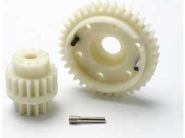 Traxxas Gear set, 2-speed wide ratio (2nd speed gear 38T, 13T-18T input gears, hardware) / TRA5384