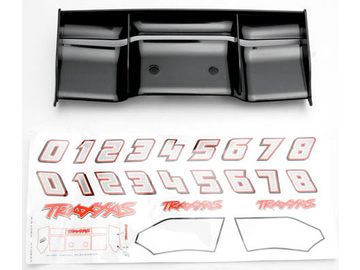 Traxxas Traxxas Wing, Revo (black)/ decal sheet Traxxas Traxxas Wing, Revo (black)/ decal sheet / TRA5446