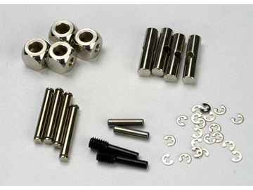 Traxxas U-joints, driveshaft (carrier (4)/ hardware / TRA5452