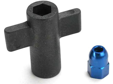 Traxxas Antenna crimp nut, aluminum (blue-anodized)/ antenna nut tools Traxxas Antenna crimp nut, aluminum (blue-anodized)/ antenna nut tools / TRA5526