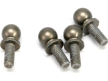 Traxxas Ball studs, aluminum, hard-anodized, PTFE-coated (4) / TRA5529X