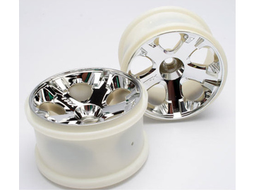 Traxxas Wheels 2.8", All-Star, chrome (2) (nitro front) / TRA5577