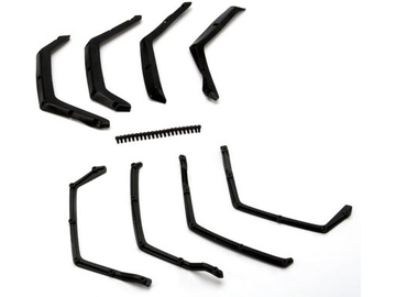 Traxxas Fender flairs, front & rear (4)/ fender flair retainers, front & rear (4) / TRA5617