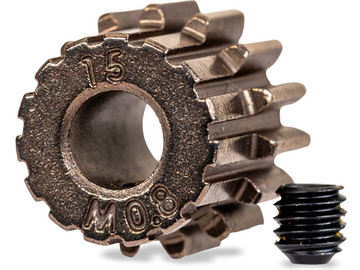Traxxas Gear, pinion 15T 32DP (fits 5mm shaft)/ set screw / TRA5651