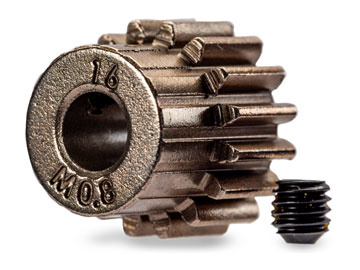 Traxxas Gear, pinion 16T 32DP (fits 5mm shaft)/ set screw / TRA5652