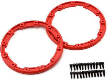 Traxxas Sidewall protector, beadlock style (red) (2) (for use with Geode wheels) / TRA5667