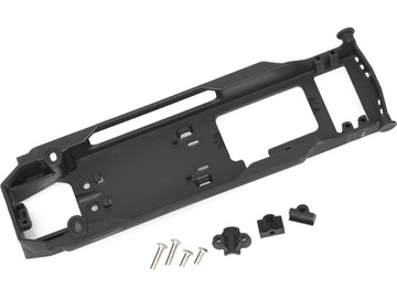Traxxas Radio tray/ radio tray retainer (2)/ stuffing tube clamp/ hardware stainless steel / TRA5724R