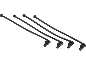 Traxxas Body clip retainer, black (4) / TRA5750