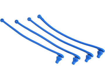 Traxxas Body clip retainer, blue (4) / TRA5751