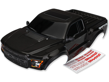 Traxxas Body, 2017 Ford Raptor, black (heavy duty)/ decals / TRA5826A