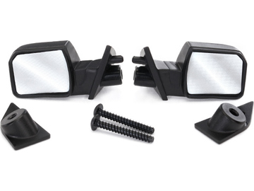 Traxxas Mirrors, side (left & right)/ mounts (left & right)/ 2.6x8mm BCS (2) / TRA5829