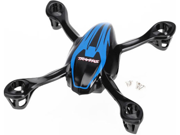 Traxxas Canopy, upper and lower, QR-1, blue/ mounting screws (5) / TRA6213