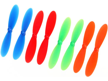 Traxxas Rotor blade set, red (2), blue (2), green (2), orange (2) / TRA6226