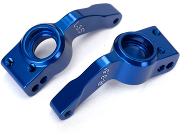 Traxxas Axle carriers, rear, 6061-T6 aluminum, left & right (blue-anodized) / TRA6455