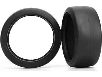 Traxxas Tires, slicks (S1 compound) (2)/ foam inserts (2) (rear) / TRA6470
