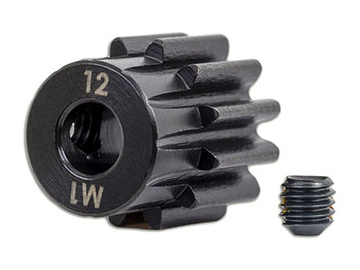 Traxxas Gear, 12-T pinion (1.0 metric pitch) (fits 5mm shaft)/ set screw / TRA6482X