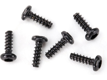 Traxxas Screws, 1.6x5mm button-head, self-tapping (hex drive) (6) / TRA6644