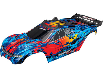 Traxxas Body, Rustler 4X4 VXL, red/ window, grill, lights decal sheet Traxxas Body, Rustler 4X4 VXL, red/ window, grill, lights decal sheet / TRA6717R