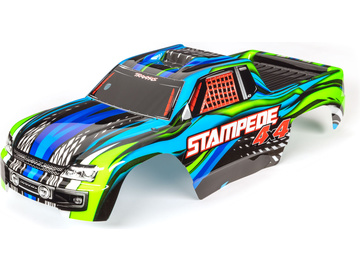 Traxxas Body, Stampede 4X4, blue (painted, decals applied) Traxxas Body, Stampede 4X4, blue (painted, decals applied) / TRA6729X