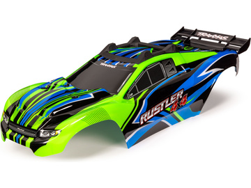 Traxxas Body, Rustler 4X4, green & blue Traxxas Body, Rustler 4X4, green & blue / TRA6734G