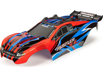 Traxxas Body, Rustler 4X4, red & blue Traxxas Body, Rustler 4X4, red & blue / TRA6734R