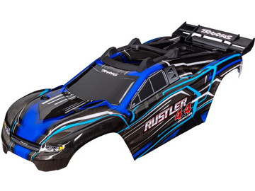 Traxxas Body, Rustler 4X4, blue (painted, decals applied) / TRA6740-BLUE