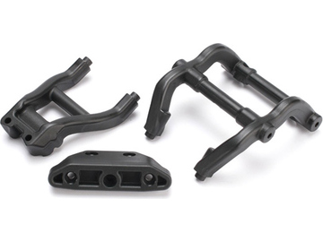 Traxxas Wheelie bar mounts/ rear skidplate (black) Traxxas Wheelie bar mounts/ rear skidplate (black) / TRA6777