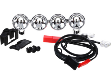 Traxxas LED lightbar (chrome, 4 clear lights) / TRA6784
