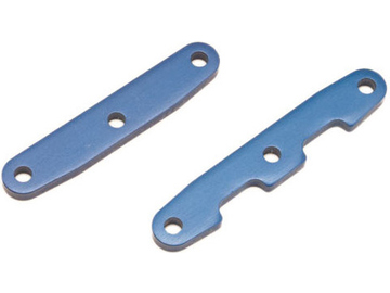 Traxxas Bulkhead tie bars, front & rear, aluminum (blue-anodized) / TRA6823