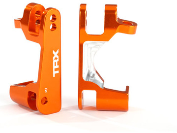 Traxxas Caster blocks (c-hubs), 6061-T6 aluminum (orange-anodized), left & right / TRA6832A