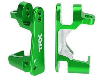 Traxxas Caster blocks (c-hubs), 6061-T6 aluminum (green-anodized), left & right / TRA6832G