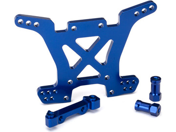 Traxxas Shock tower, rear, 7075-T6 aluminum (blue-anodized) / TRA6838X
