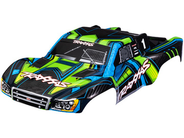 Traxxas Body, Slash 4X4, green and blue (clipless mounting) / TRA6844-GRN