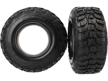 Traxxas Tires, Kumho (dual profile 4.3x1.7- 2.2/3.0) (pair)/ foam inserts (2) / TRA6870