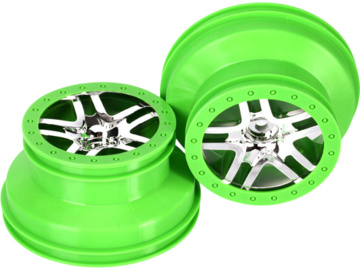 Traxxas disk 2.2/3.0" SCT Split-Spoke stříbrný-zelený (2) Traxxas disk 2.2/3.0" SCT Split-Spoke stříbrný-zelený (2) / TRA6872X