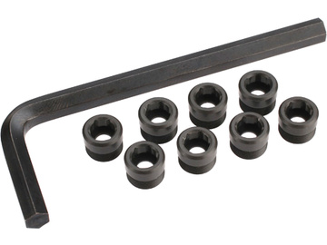 Traxxas uzávěry kulových čepů těhlice hliník/PTFE (8) Traxxas uzávěry kulových čepů těhlice hliník/PTFE (8) / TRA7033X