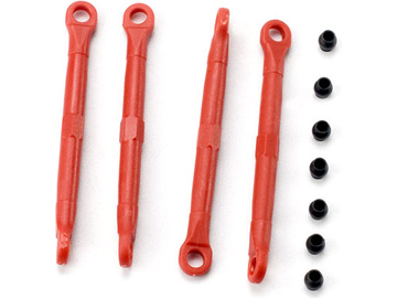 Traxxas Toe link, front & rear, molded composite (red) (4) / TRA7038