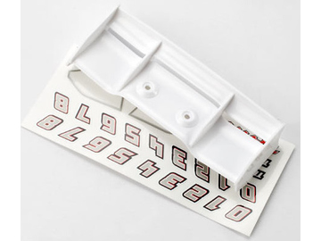 Traxxas křídlo bílé, samolepky: E-Revo 1:16 Traxxas křídlo bílé, samolepky: E-Revo 1:16 / TRA7123